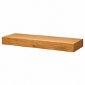 Wooden shelf on a white background