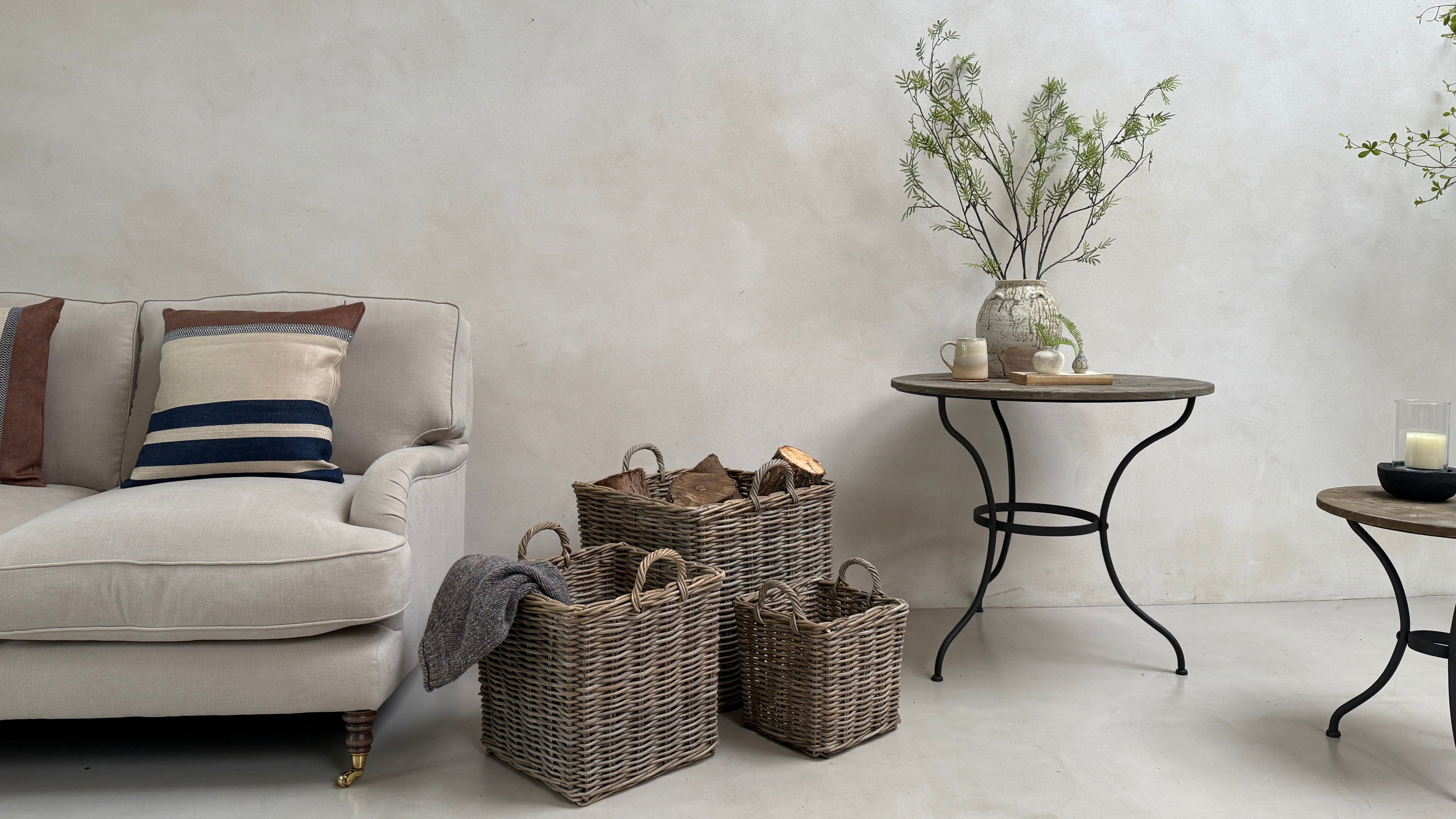 Square Log Baskets