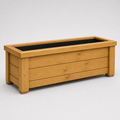 Simply Wood Rectangular Wooden Trough Planter 100cm - Pressure-Treated Solid Timber Garden Trough, Natural
