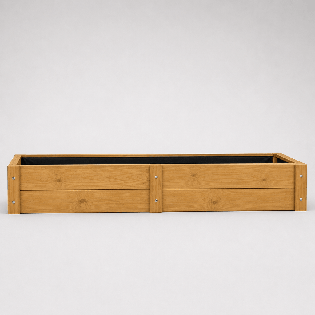 Simply Wood Wooden Raised Garden Bed 120 x 60cm - Pressure-Treated Solid Timber Vegetable Bed, Natural